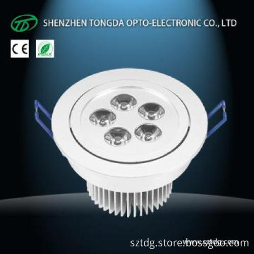 5x1W Super Bright LED Recessed Downlight, with High Luminous Flux